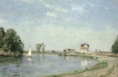 Am Flussufer von Camille Jacob Pissarro